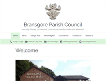 Tablet Screenshot of bransgore-parish.gov.uk